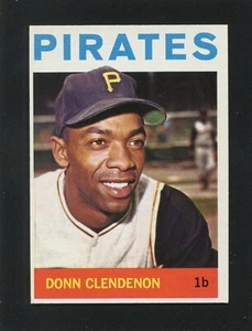 #163 DON CLENDENON, Pirates - 1964 Topps: quasi nuovo +, o/c, confezione fresca 230926e - Foto 1 di 3