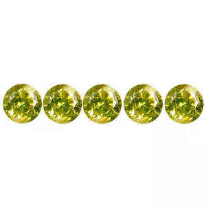 0,20 quilates (lote de 5 piezas) Precioso diamante en forma redonda tamaño calibrado (2 x 2 mm) - Imagen 1 de 1