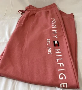 NWT Tommy Hilfiger Sport Womens Joggers, Sweatpants Pink Blossom Size XXL NEW - Picture 1 of 11
