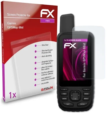 atFoliX Verre film protecteur pour Garmin GPSMap 66st 9H Hybride-Verre - Photo 1/4