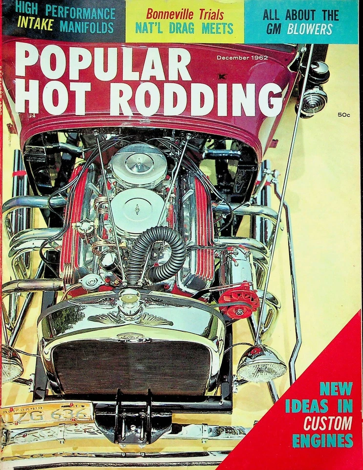 Popular Hot Rodding Magazine Ideas In Custom Engines December 1962 053122RNON - Image 1 of 1