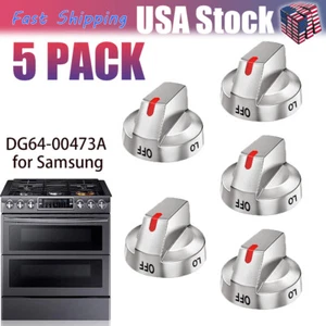 5x Oven Gas Range Knob for NX58H5600SS NX58H5600SS/AA NX58J5600SG/AA NX58F5500SS - Picture 1 of 15