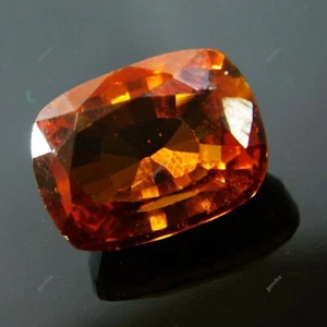 Piedra preciosa suelta corte cojín natural 10 quilates certificado topacio naranja - Imagen 1 de 12