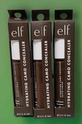E.L.F. Elf Hydrating Camo Full Coverage Satin Concealer 84844 Rich Ebony 3pcs - Image 1 of 2