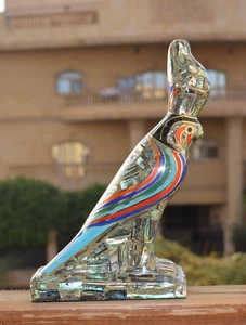 Estatua Egipcia Horus-Cubierta con Madreperla-Decorativa-Renacimiento/8.7" - Imagen 1 de 11