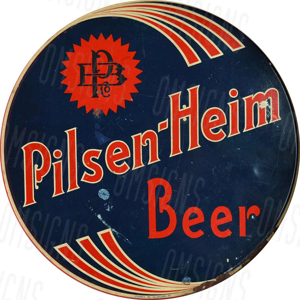 Vintage Pilsen-Heim Beer Ad Reproduction Metal Sign FREE SHIPPING - Image 1 of 1