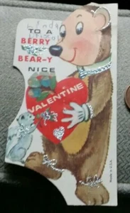 Vintage Child's Valentine Card Circa 1971 or 1972, used - Imagen 1 de 6