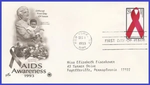 USA3 #2806 ADDR PCS ARTCRAFT FDC AIDS Awareness - Bild 1 von 1