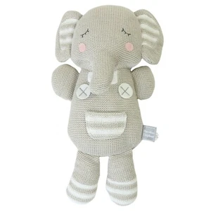 Theodore Elefante Viviente Textiles Tejido Peluche Sonajero Juguete Sensorial - Imagen 1 de 15