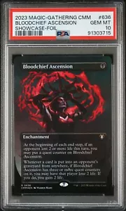 MTG: CMM Bloodchief Ascension Showcase Foil #636 PSA 10 - POP1 - Picture 1 of 2