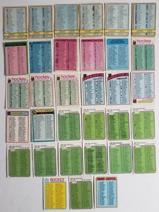 32 0-PEE-CHEE & 1 TOPPS NHL CHECKLIST LOT - 33 CARDS TOTAL ALL MARKED EXCEPT ONE - Picture 1 of 1