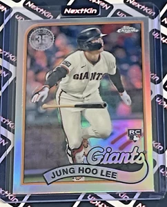 Jung Hoo Lee 89CU-6 RC 2024 Topps Chrome Baseball 1989 Anniversary Refractor SP - Foto 1 di 3