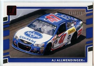 2018 Donruss Racing NASCAR RED FOIL Parallel #98 AJ Allmendinger #141/299 - Picture 1 of 2