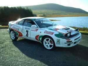 "CELICA - GRÁFICOS/CALCOMANÍAS DE COCHE DE RALLY MUNDIAL "" TOYOTA""" - Imagen 1 de 3