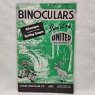 Rare 1979 United Binoculars Riflescopes Spotting Scopes Product Catalog Booklet
