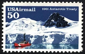 ANTARKTISVERTRAGSMARKE Internationale Zusammenarbeit für wissenschaftliche Forschung Antarktis - Bild 1 von 1