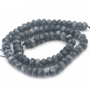 Multicolor 5x8mm Faceted Gemstone Jade Spacer Jewelry Make Craft Beads PL568 - Picture 1 of 20