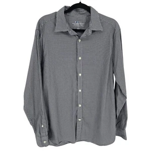 Vineyard Reben unterwegs Performance Knopf Herren Größe Large schwarz weiß Gingham - Bild 1 von 8