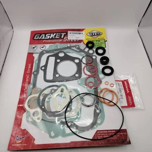 Honda C70 CT70 CL70 Gasket Complete Set + Honda Oil Seal Set New - Bild 1 von 7