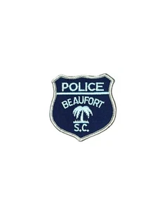 BEAUFORT SOUTH CAROLINA, S.C. POLICE DEPARTMENT SHOULDER PATCH NAVY & LIGHT BLUE - Picture 1 of 2