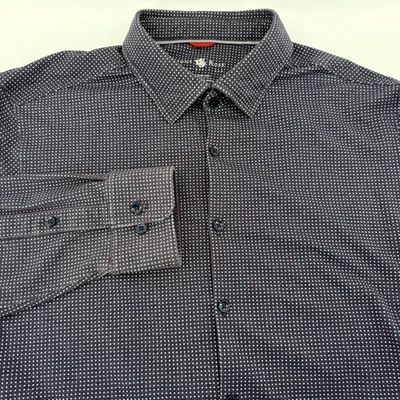 Stone Rose Shirt Men’s Large Button Up Long Sleeve Gray Print Live In The Now - Image 1 of 4