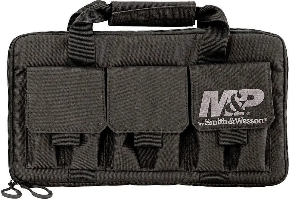 MP Accessories Pro Tac Case Black Nylon Holds 2 Handguns W/ Double Zipper 110029 - Image 1 of 1
