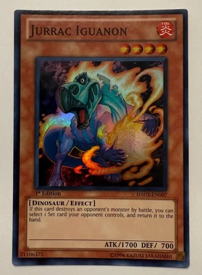 Jurrac Iguanon 1st Edition HA03-EN007  Yu-Gi-Oh - Image 1 of 2