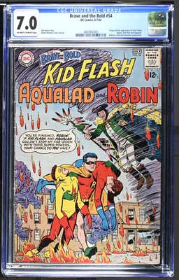 Brave and the Bold #54 CGC 7.0 DC 1964 1st App. Teen Titans Origin Silver 🔑 - Image 1 of 2