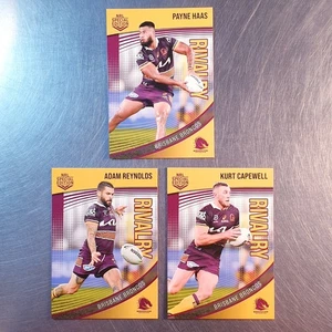 Juego de equipo base de rivalidad NRL 2022 (3 cartas) Brisbane Broncos - Imagen 1 de 2