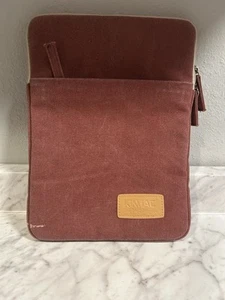 Kinmac Corduroy 360° Protective Water Resistant Laptop Case Bag Sleeve MAROON - Afbeelding 1 van 6