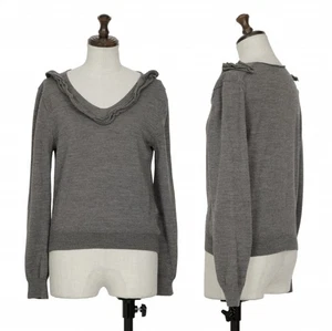 robe de chambre COMME des GARCONS Frill Neck Knit Top Size XS-S(K-133463) - Picture 1 of 12