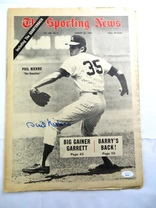 Phil Niekro Signed Autographed Newspaper Sporting News 1969 Braves JSA AH03426 - Picture 1 of 4