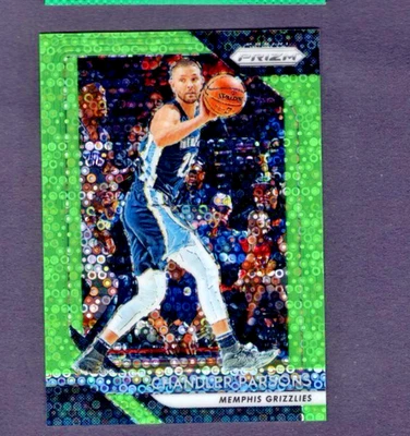 Panini Prizm Fast Break 2018 verde neón paralelo #116 Chandler Parsons #/5 como nuevo Foto 1 de 2