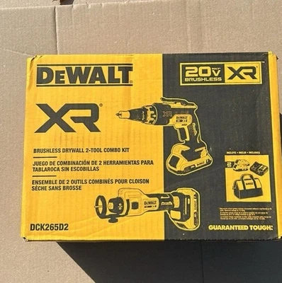 20V MAX XR Tool Combo Kit - DCK265D2 Drywall Cutout Tool And Cordless Screwgun - Image 1 of 2
