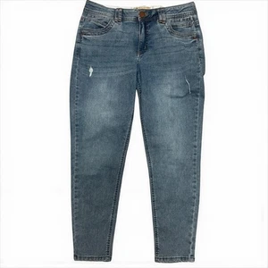 Democracy Ab Technology Jeans Women’s Size 10 Blue Stretch Distressed Denim - Picture 1 of 16