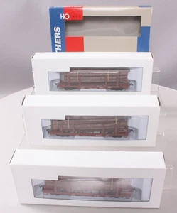 Walthers 932-34005 HO Union Pacific 45' Logging Flat Cars w/ Logs (Set of 3) LN - Picture 1 of 3