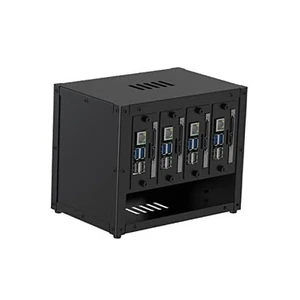 Upgraded Complete Enclosure for Raspberry Pi Cluster, with 4 Removable  - Picture 1 of 7