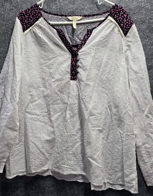 Túnica Matilda Jane Globo de Nieve Manga Larga Estampado Floral Bordada XXL Ojales  Foto 1 de 4