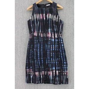 Tomas Maier Sheath Dress Women Large L Multicolor Abstract Pattern Made in Italy - Picture 1 of 8