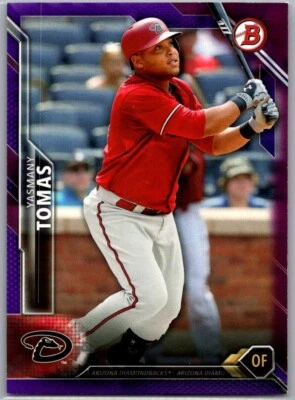 2016 Bowman Purple /250 Yasmany Tomas #6 Arizona Diamondbacks - Image 1 of 2