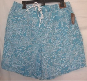Bañador Caribbean Roundtree & Yorke L grande turquesa claro nuevo para hombre - Imagen 1 de 6