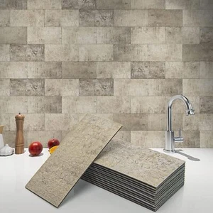 Art3d 102-Piece Peel and Stick Wall Tile for Kitchen Backsplash, Bathroom, - Picture 1 of 9