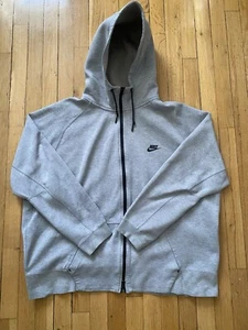 Sudadera con Capucha Nike Tech Fleece Cremallera Completa Para Hombre Talla 2XL Gris Swoosh Athleisure Gimnasio Correr - Imagen 1 de 10