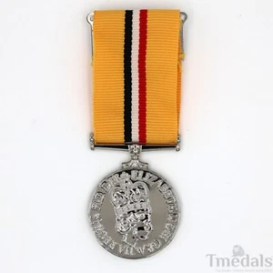 UK Royal Replica Iraq Medal with Ribbon - Queen Elizabeth II Design nice replica - Picture 1 of 12