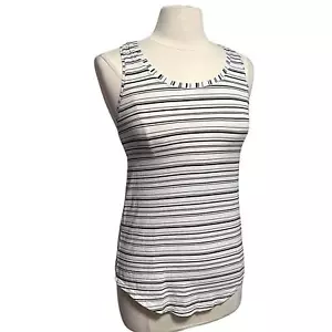 Lululemon Pleated Striped Athletic Love Tank Size 4 - Picture 1 of 11