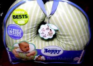 I/B~The Original Boppy Brand Chicco Feeding & Infant Support Pillow White&Green - Picture 1 of 24