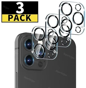 3x For iPhone 16 15 14 13 12 11 Pro Max Tempered Glass Camera Lens Protector - Picture 1 of 10