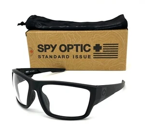 SPY DIRTY MO TECH SOSI ANSI Matte Black / Clear 64mm Sunglasses - Picture 1 of 4