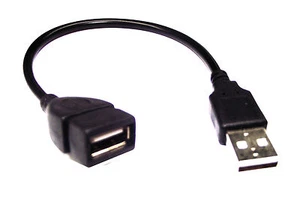From OZ Quality 1PC 15CM USB 2.0 Male to USB 2.0 Female Extension Cable Cord +FP - Picture 1 of 3