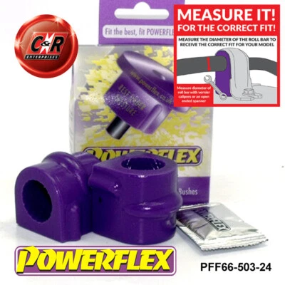 Powerflex Frt Arb Rodamientos de Montaje 24mm Para Opel Vectra C 2002-2008 - Imagen 1 de 4